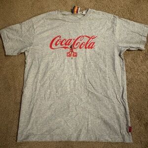 Kith Gray Tee with Red Coca Cola Logo